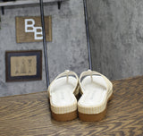 Donald Pliner Womens Sylver Thong Sandals SYLVERR Foam Brown 8M