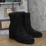 Journee Collection Womens Faux Suede Romilly Knee High Boots Black Suede 6.5M
