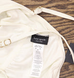 Kate Spade Womens Rosette Highneck One Piece Swimsuit S7C452 Ivory Off White M