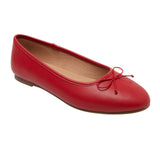 A New Day Womens Faux Patent Leather Matilda Flats Bow 95057383 Red 8M
