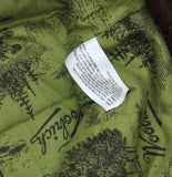 Woolrich X TGT Snap Closure Utility Pocket Fisherman Lined Jacket Vest Brown XL