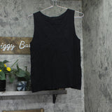 Kasper Womens Sleeveless Embroidered Blouse Sleeveless Shirt 10924833 Black S