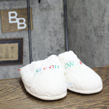 Wondershop Women's "Sleigh What?" Scuff Slippers 91651326 White L (9-10)
