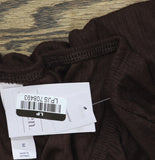 Auden Womens Variegated Ribbed Pajama Skirt 94629562 Brown M