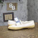 Universal Thread Bea Mary Jane Flats Raffia Trim 94836468 Cream Off White 6M