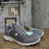 S Sport By Skechers Mens Moralis Step In Elastic Sneakers 90972062 Gray 8