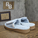 Isotoner Womens Slide Slippers Fuzzy Light Blue 8.5-9