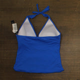La Blanca Womens Halter Tankini Swim Top LB0IG84 Lapis Blue 16