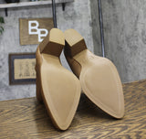 Sun + Stone Womens Pull On Elizaa Booties 10010962100 Cognac Brown 12M