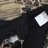 Bar III Womens Animal-Print Cowlneck One-Piece Swimsuit MBBC23230 Animal Brown M