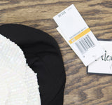 Alex & Sophia Juniors Strapless Rosette-Trim Tub Top Black / Ivory 3/4