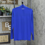 Under Armour Men Lightweight 1/4 Zip Long Sleeve Pullover Shirt Top Royal Blue M