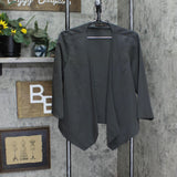 The Limited Womens Open Front Woven Jacket 166a85d225aefe Gray L