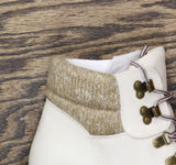 Cliffs By White Mountain Lace-Up Hiker Style Bootie Winter Off White / Fabric 9M
