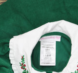 Rare Editions Girls Baby Corduroy 2-Piece Dress with Bottoms Green 18M
