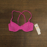 Salt + Cove Juniors X-Back Underwire Bikini Swim Top 807142 Pink S
