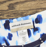 Alfred Dunner Studded Accent Knit Top Blue Multi 1X