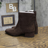 Universal Thread Block Heel Ankle Booties with Memory Foam 94568569 Brown 5W
