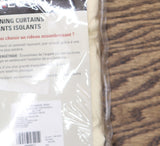 Thermalogic Topsions Room Darkening Curtain Panel Pair Natural Brown 80x63