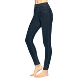 Hue Women's Mid-Rise Stretch Slim Fit Pull On Denim Leggings 21266MN