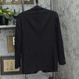 Endrati Mens Padded Shoulder 3-Button Suit Coat Jacket 1678eb0c39df8f Black 38R