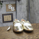 A New Day Womens Tasmin Flats Shiny 94568245 Gold Yellow 9.5M