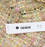 Aqua Womens Cropped Tweed Blazer Jacket IJO31228 Neon Multi 2XS