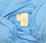 Anne Cole Sale Twist Front Underwire Tankini Swim Top Arctic Blue 32DD/34D