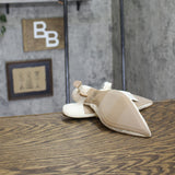 A New Day Milan Raffia Slingback Heels 93708032 Cream Off White 6M