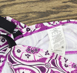 Swim Solutions Tiered Fauxkini One-Piece Swimsuit Magenta Purple Multi 16