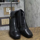 Journee Collection Womens Buckle Knee High Gaibree Boots Black 8.5M