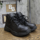 S Sport By Skechers Mens Elton Steel Toe Leather Work Boots 88421397 Black 9