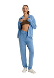 Hanes Womens Balance Zip Up Jacket 78788 Bay Blue XS