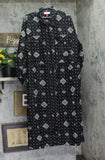 Woolrich X TGT Print Long Sleeve Utility Midi Shirt Dress Black Multi 2XL