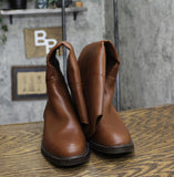 A New Day Sienna Wide Calf Tall Dress Boots with Memory Foam Insole Brown 6.5-WC