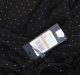 Tommy Hilfiger Womens Long Sleeve Sheer-Sleeve Surplice Dress Black / Gold 12