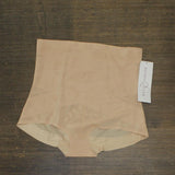 Rhonda Shear Womens High-Waist Crisscross Shaping Brief 616808 Nude Brown 1X