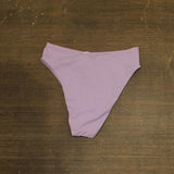 Andie Womens '90s High-Waist High-Cut Cheeky Bikini Bottom Lively Purple XS