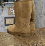 Universal Thread Womens Sarah Suede Shearling Winter Boots Tan Brown 10M