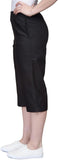 Alfred Dunner Women's Elastic Waist Jeans 09710 Black 8P