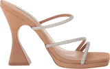 Steve Madden Women's Libbie Heeled Sandal LIBB03S1 Camel Nubuck Brown 10M