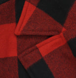 Woolrich X TGT Check Melton Full Zip Chest Flap Winter Jacket Black / Red L