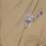 Calvin Klein Womens Plus Size Ruffle-Neck Button-Sleeve Shirt Luggage Brown 2X