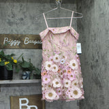 City Studios Juniors Embroidered Tulle 3D Dress 8304UG3BT3 Pink Multi 5/6