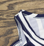 White Mark Zebra Leopard Print Cold Shoulder Tunic Top Navy Blue / White S
