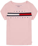 Tommy Hilfiger Girls Short Sleeve T-Shirt with Flag Logo TGFDA20S-669-669