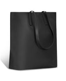 Champs Onyx Collection Leather Vertical Tote Black One Size