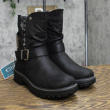 Cliffs By White Mountain Women's Mingle Mid-Shaft Boots Black / Fabric 6.5M