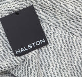 Halston Womens Mid-Rise Boucle Skinny Pants HI475A4G Black / Cream XL