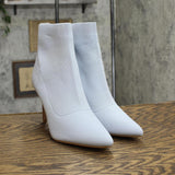 Journee Collection Milyna Tru Comfort Foam Pull On Stiletto Booties Blue 9M